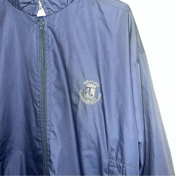 Vintage Jacket with Old Course St. Andrew’s Golf Course Logo Men’s Blue Large - Picture 5 of 9